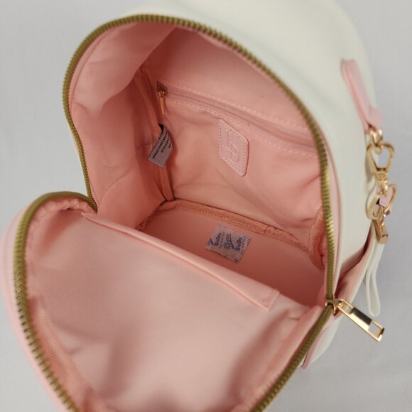 Like Dreams Mini Backpack Purse Womens Girls White & Pink Pastels Adjustable NWT - Picture 6 of 10